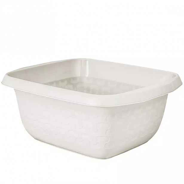 Miska obdelník Cotton 16l bílá antik