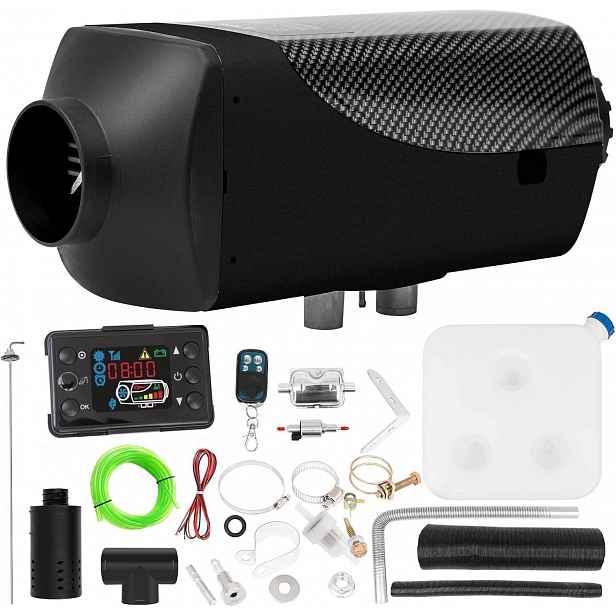 Naftové Topidlo Dieselový Ohřívač Vzduchu LCD Pilot 12V 8kW