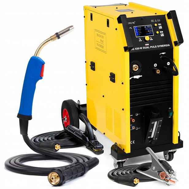 Poloautomatický Svařovací Stroj Magnum Mig 420W Dual Puls Synergie Igbt 400V Compact