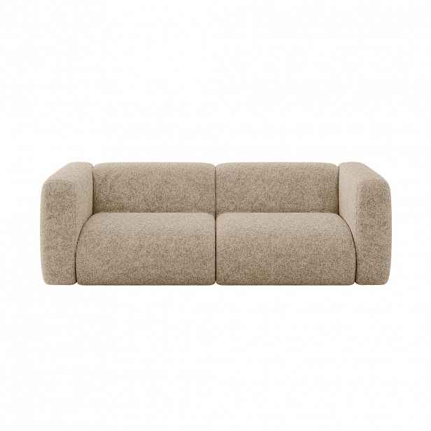 ALTDECOR MODULÁRNÍ pohovka MIRA-S1, 2místná, 228 × 89 × 70 cm, hnědá, velur