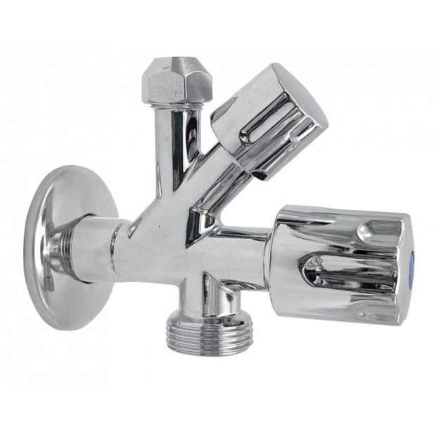 Bruckner - Kombinovaný ventil 1/2"x3/4"x3/8", chrom 181.749.1