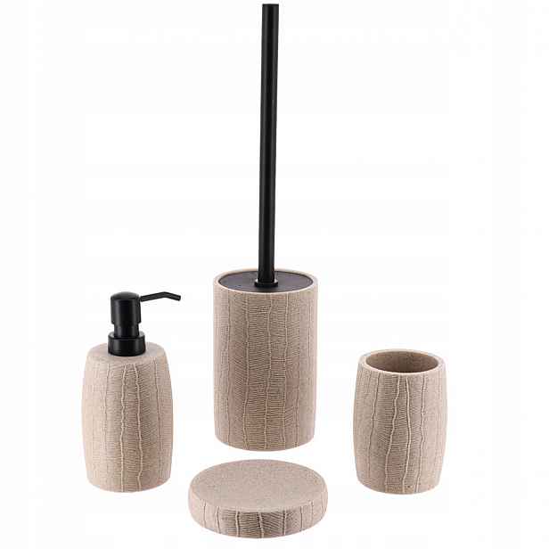 Koupelnový set Binchi béžový Do Koupelny dekorativní, stylový a módní