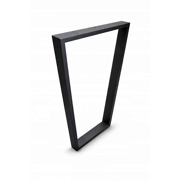 Kovová noha pro stůl Ve Tvaru Písmene V 30x72 cm 6x2 Černá Nkrm Ocel