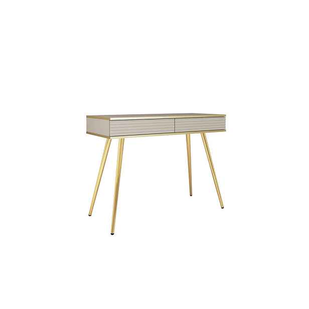 MASSENO KONZOLOVÝ STOLEK VENEZIA, 102/80/50 cm se zásuvkami, béžový