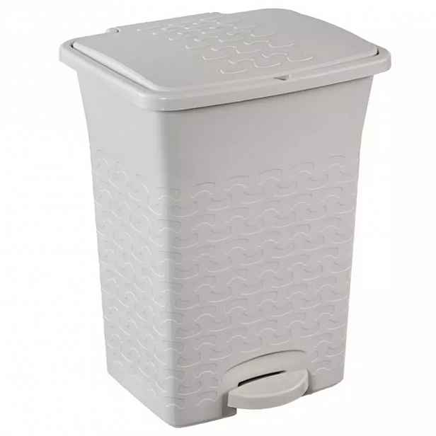Odpadkový koš s pedálem  cotton 10l 1410 bílá antik