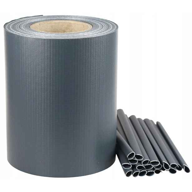 Stínící panelové pásy 19 cm x 35 m Grafitová krytka s upevňovacími klipy
