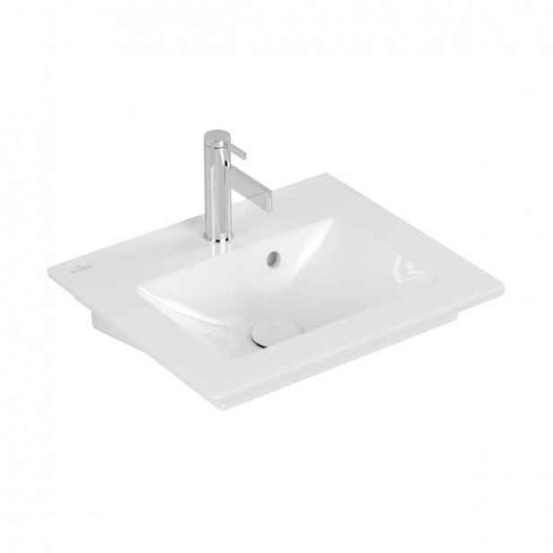 V&B Venticello umyvadlo, 500x420x150mm, bílá Alpin CeramicPlus, s přepadem, neleštěno; 412450R1