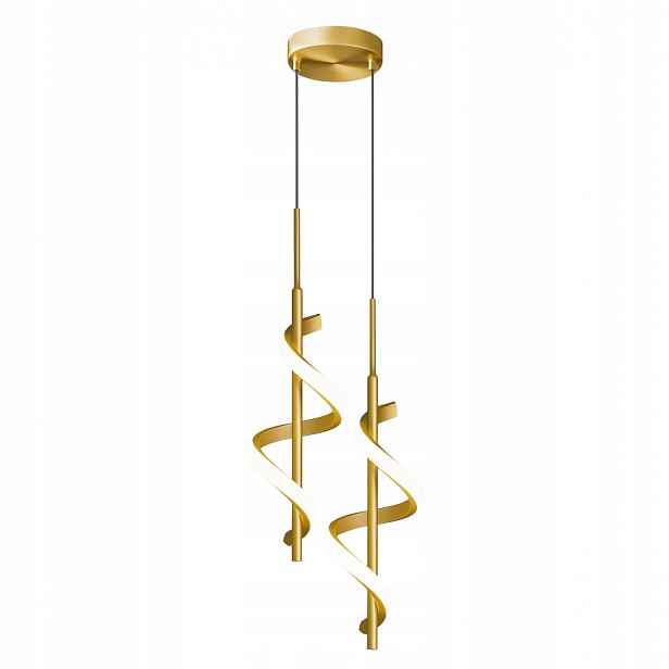 Závěsná lampa Abigali Spirali 20W spirálová zlatá