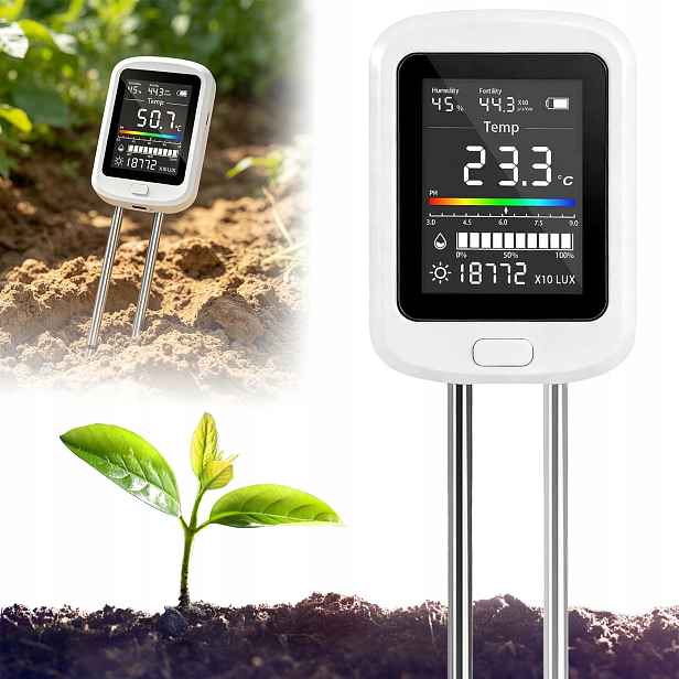 Kyseloměr Půdní Měřič, Tester Ph Vlhkosti Půdy A Substrátu 6V1
