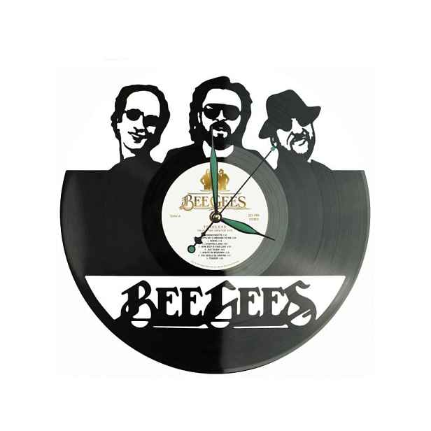 Bee Gees Dárek Originální dekorace do domu Hodiny z vinylové desky