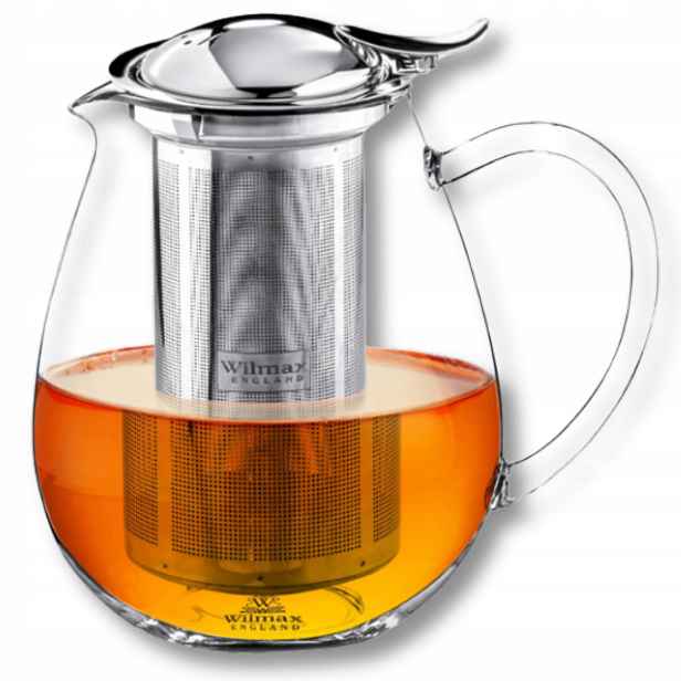 Čajová konvice se sítkem na čaj kávu 1300 ml, skleněný, žáruvzdorný, Wilmax