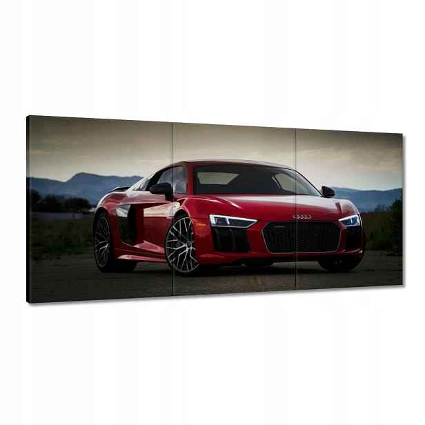 Obrazy 210x100 Červené Audi Quattro