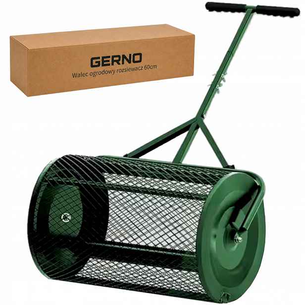 Zahradní válcový rozmetač 60 cm na hnojivo písku s kovovým sítkem