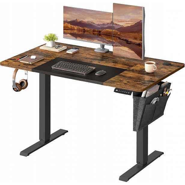 Elektricky polohovatelný stůl, 60 x 120 x (72-120) cm