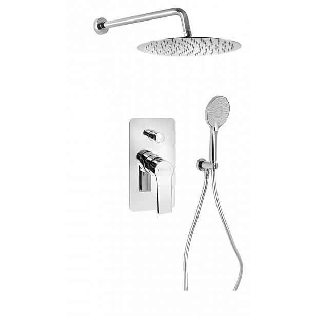 Sapho Pax - Sprchový set s baterií pod omítku, s tělesem, průměr 30 cm, chrom XA42-03