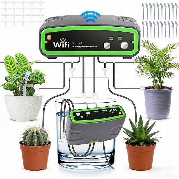 Automatický Zavlažovací Systém Wifi Konev Časovač, 2 Čerpadla 20 Hlav