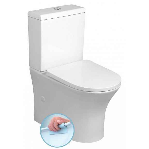 Bruckner - LEON WC kombi, Rimless, spodní/zadní odpad, bílá 201.437.4