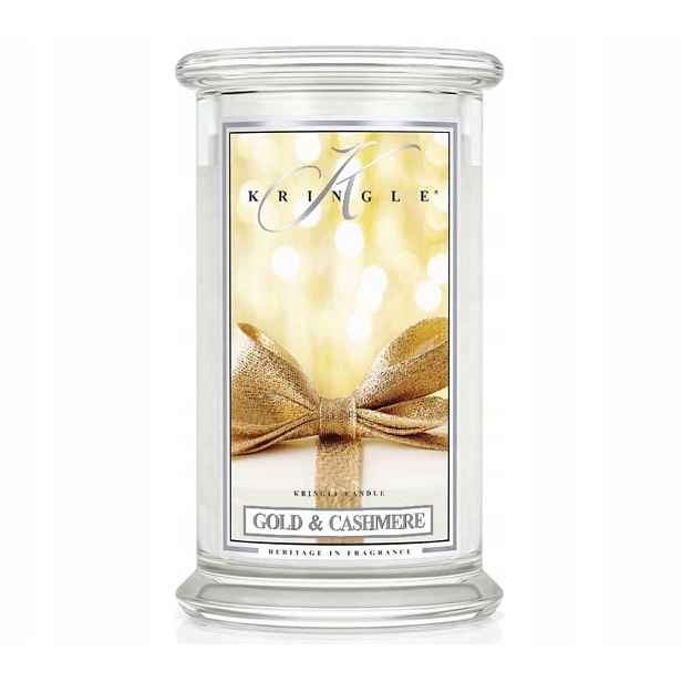Gold & Cashmere – Kringle Candle – velká vonná svíčka
