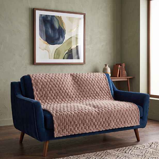 Přehoz na sedačku a pohovku FLANELA mocca 170x210 cm, 200x220 cm Rozměr: 200x220 cm