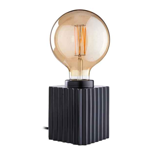 STILO Stolní lampa kvadratická 12 cm - černá