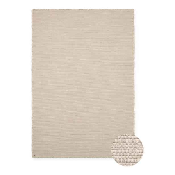 Krémový ručně tkaný bavlněný koberec 170x240 cm Handloom – Lorena Canals