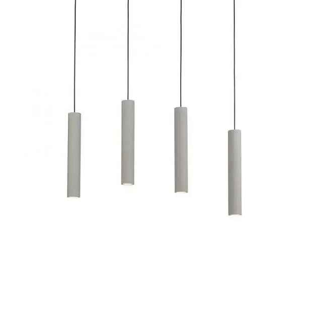 Paul Neuhaus lustr Eton, 4-bodový, 100 cm, beton, G9