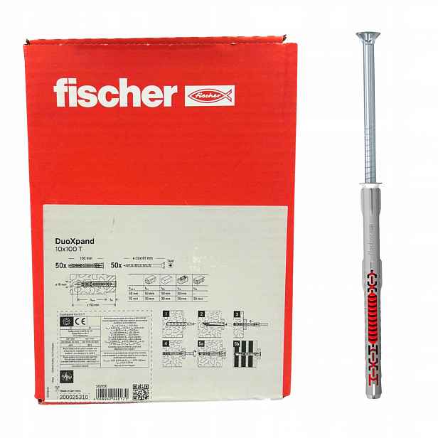 Rozpěrný rámový kolík Rámové kolíky Fischer DuoXpand 10x100 T na Torx 1 Ks.