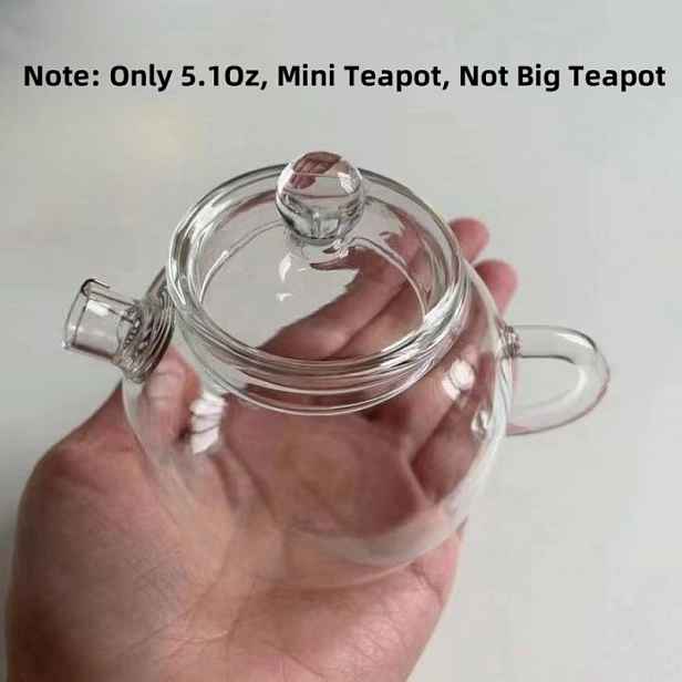 TEMU 1 ks Mini čajník na 1 šálek, 150 ml, vhodný na čaj, květinový čaj