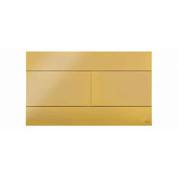 Tlačítko pro splachovač Koło Slim Slim 2 Zlaté Gold pro podomítkový rám