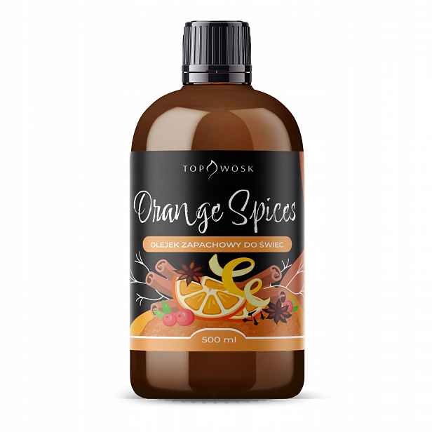 Vůně do svíček parafínového vosku vonný olej Orange Spices 500 ml