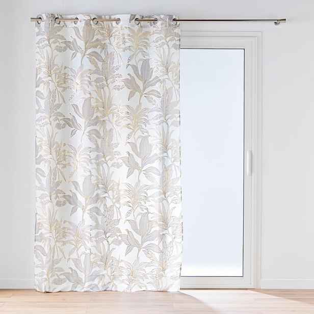 Záclona v béžové a zlaté barvě 135x240 cm Vayana – douceur d'intérieur