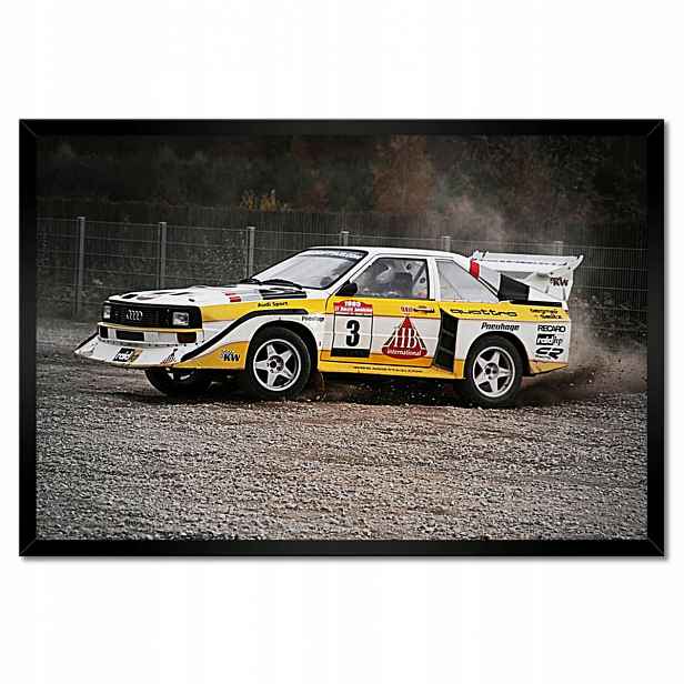 Plakáty v rámu 60x40 Audi Quattro Drift bokem