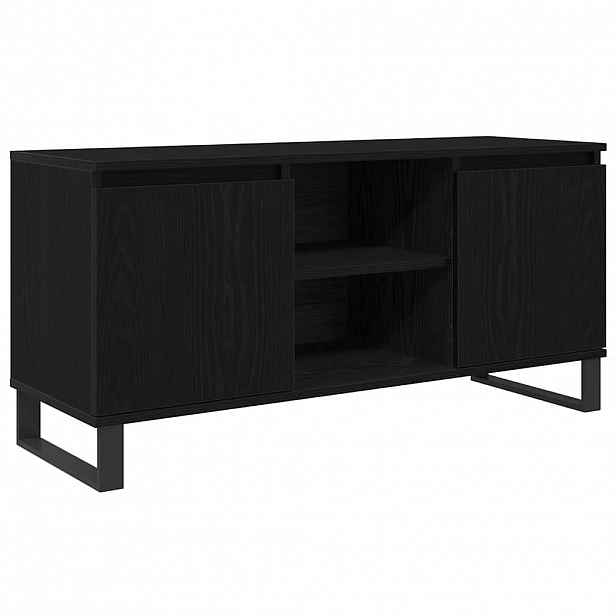vidaXL Televizní skříň 104 x 35 x 50 cm Černý dub Kompozitní dřevo