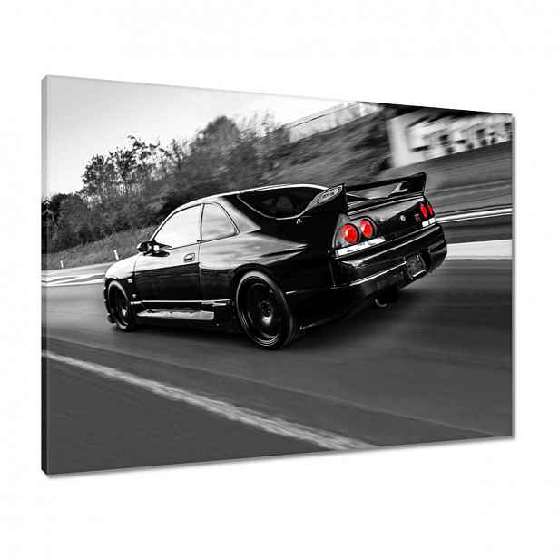 Obrazy 80x60 Černý Nissan Gtr Sport