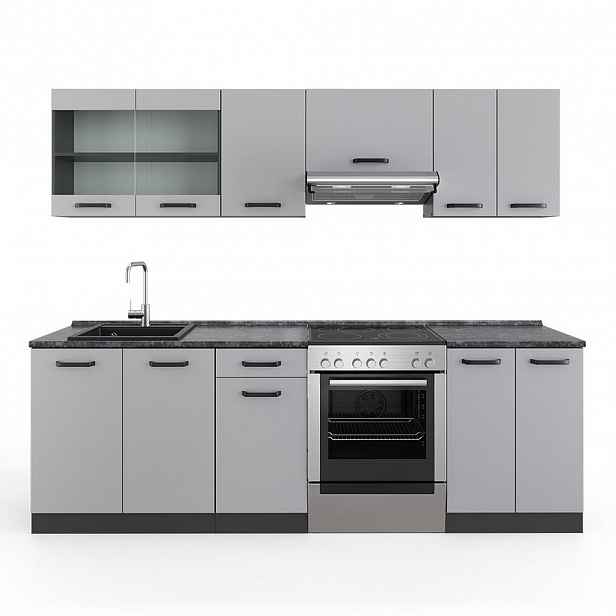 Vicco KUCHYŇSKÁ LINKA R-Line Kašmír 240 cm , PD Antracit