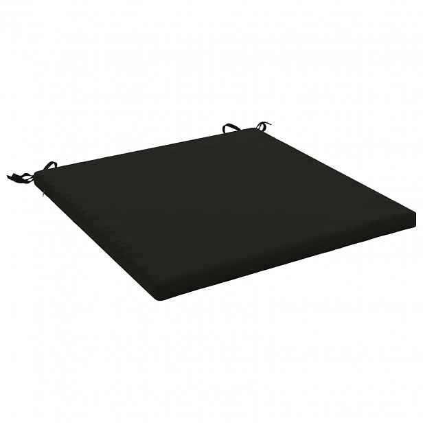 vidaXL Polstr s jedním kusem SOEST 100% polyester Černá 80 x 80 x 3 cm