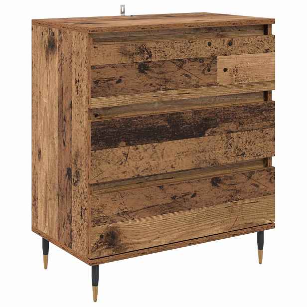 vidaXL Servírovací skříň Staré dřevo 60 x 35 x 70 cm Kompozitní dřevo