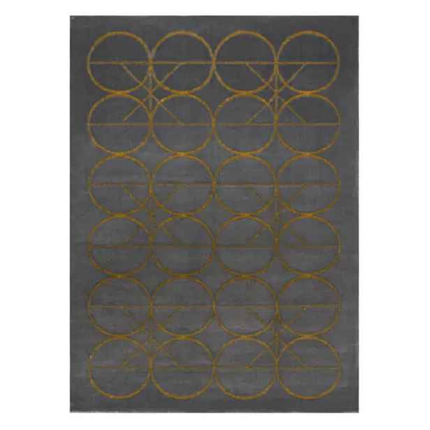 Dywany Łuszczów Kusový koberec Emerald 1010 grey and gold 140x190 cm