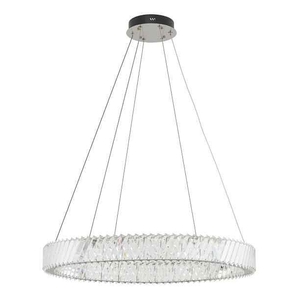 Stříbrná závěsná lampa Luxora Led moderní nad jídelní stůl Nowodvorski