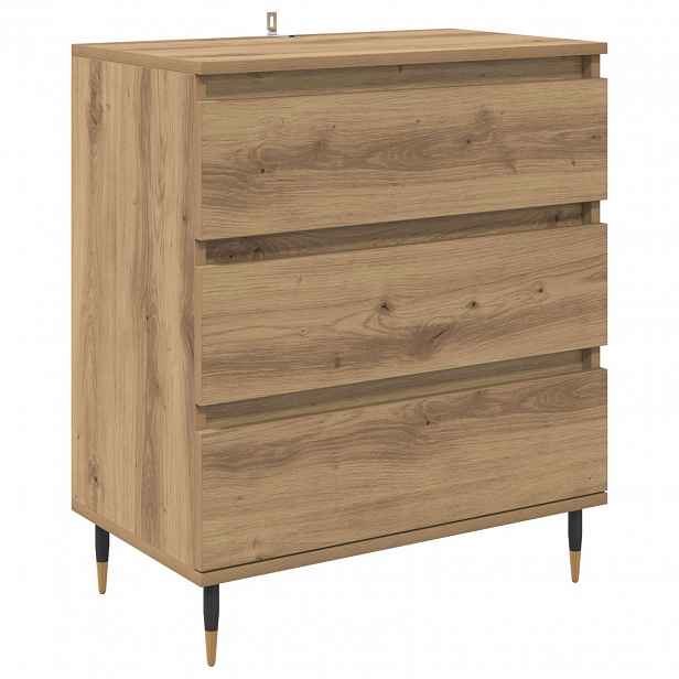 vidaXL Servírovací skříň Artisanový dub 60 x 35 x 70 cm