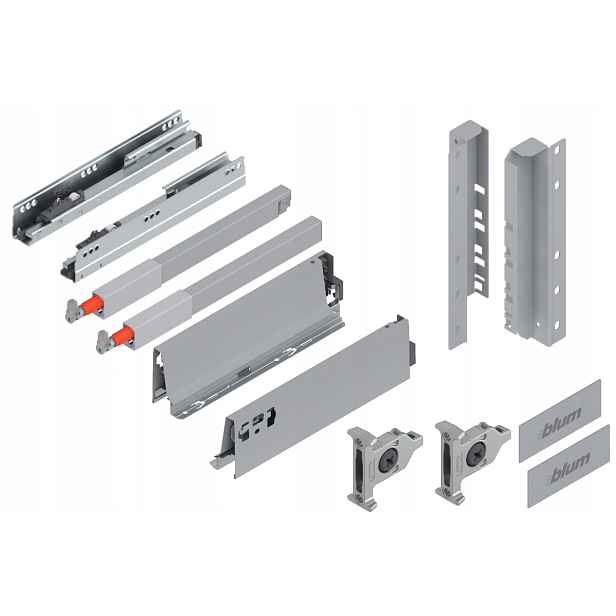 Blum Šuplík 300 zásuvka vysoká D šedá 30 kg