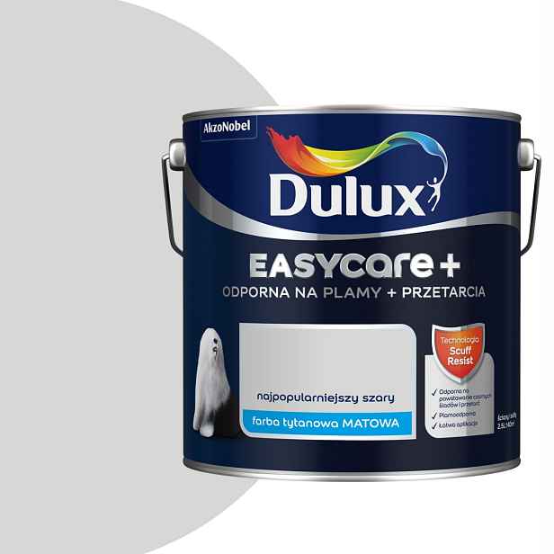 Dulux EasyCare Plus 2,5L Nejoblíbenější šedý