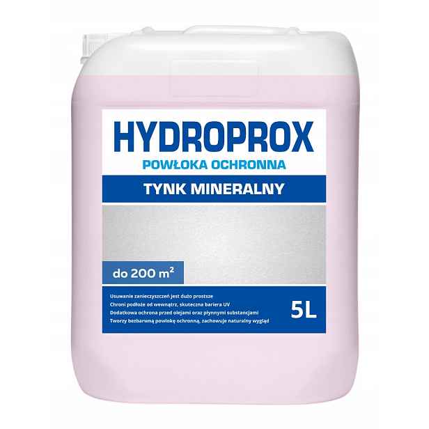 Hydroprox Ochranný Povlak Na Fasádní Omítku Minerální 5L do 200 m2
