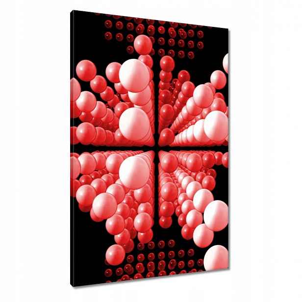 Obrazy 60x90 Červené kuličky Matrix