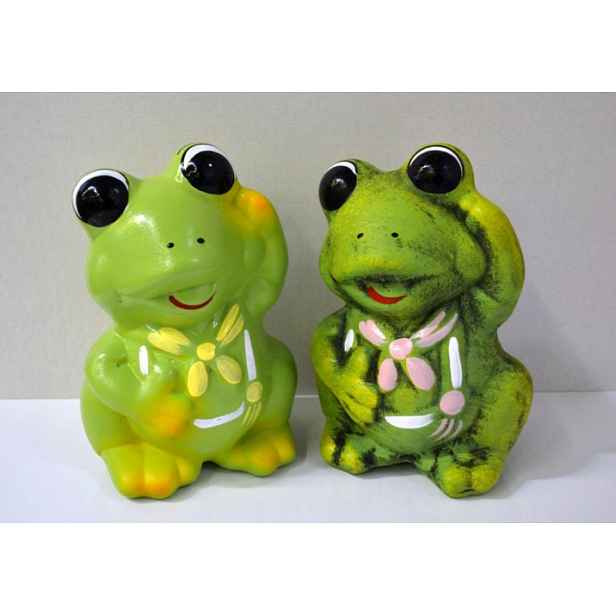 pokladnička ŽABKA, MIX, v.18cm, keramika