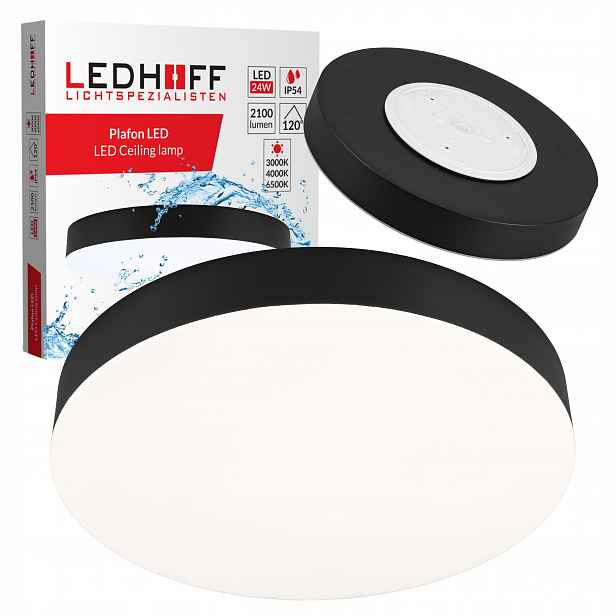 Stropní Svítidlo Led Stropní svítidlo 24W 30cm Kulatá 3 barvy svítidlo Panel do koupelny