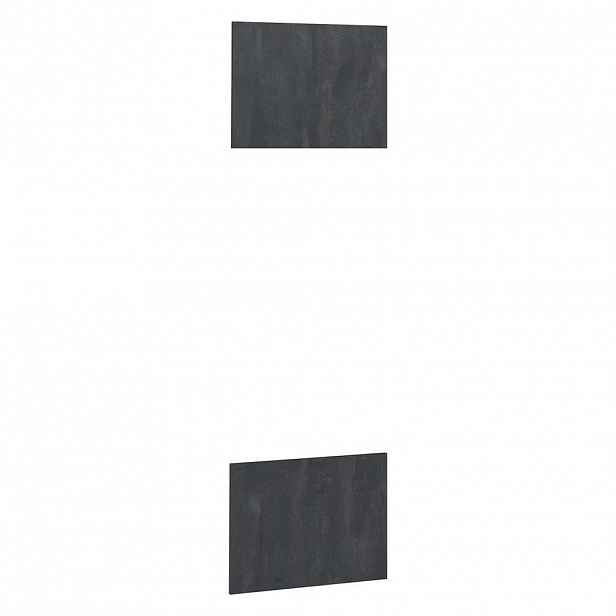 Vicco KUCHYŇSKÁ DVÍŘKA R-Line Černý beton 59.6 x 88.4 cm nábytková čela pro skříň k vestavné mikrovlnné troubě