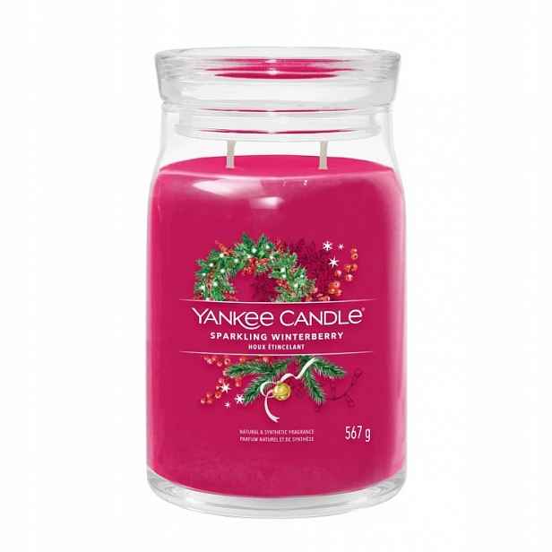 Yankee Candle Signature velká svíčka Sparkling Winterberry