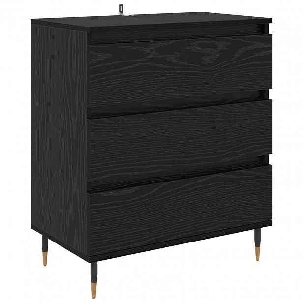 vidaXL Servírovací skříň Černý dub 60 x 35 x 70 cm Kompozitní dřevo