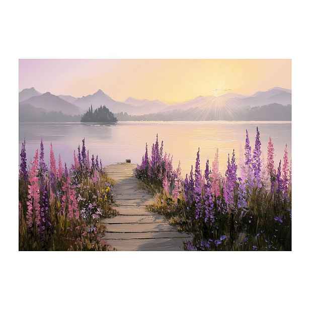 Obraz 113x85 cm Lupine Shore – Styler